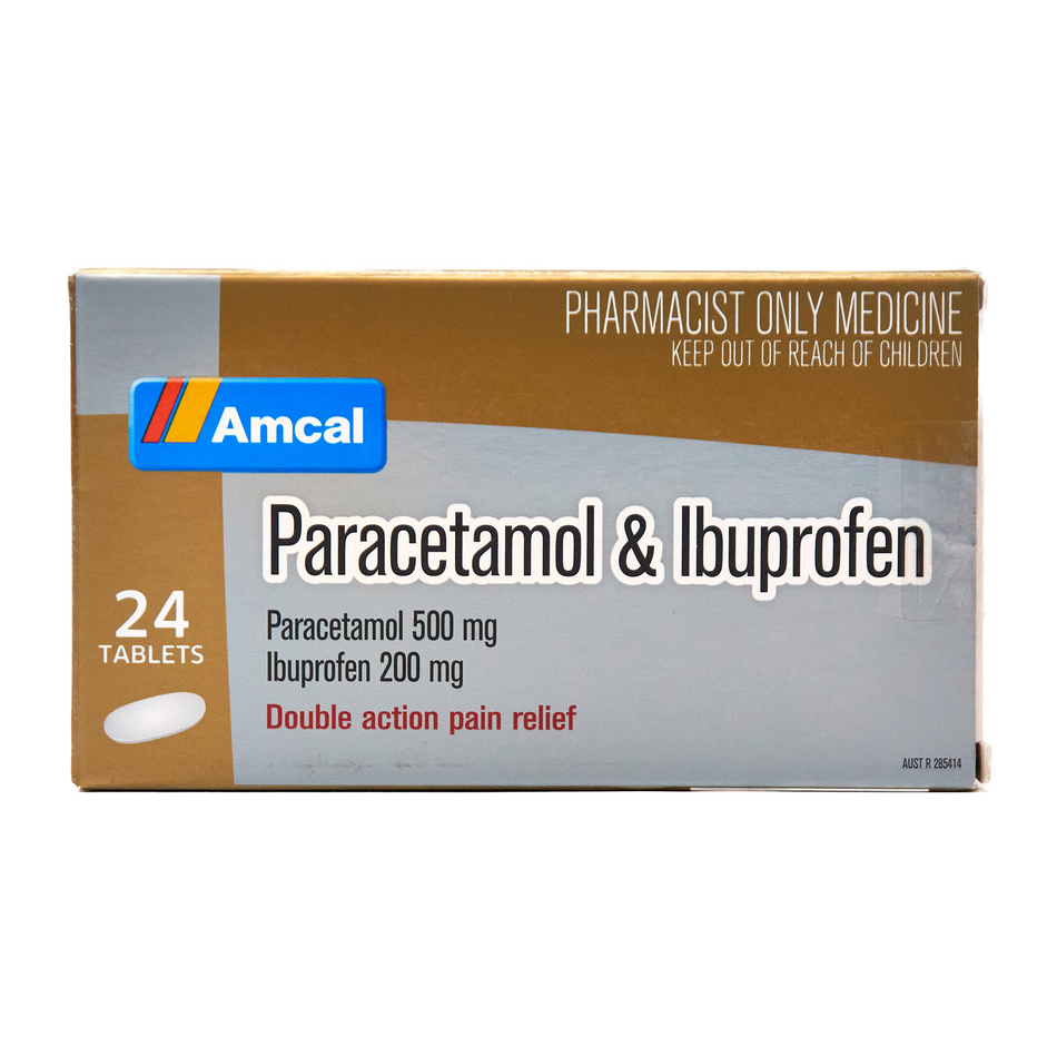 Amcal Paracetamol & Ibuprofen Double Action Pain Relief - 24 Tablets