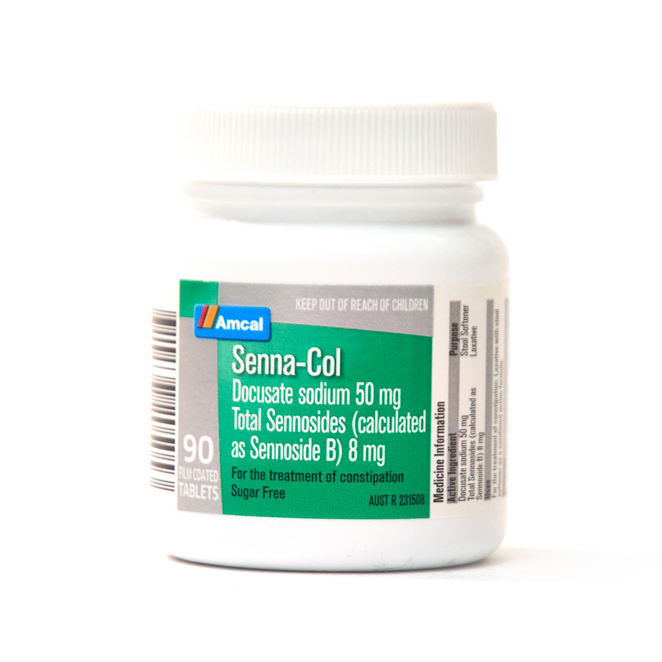 Amcal Senna Col Sugar Free Laxative 90 Tablets