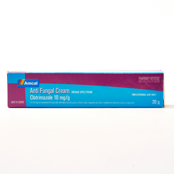 Amcal Anti Fungal Cream Broad Spectrum Treat Tinea Athlete's Foot 20g