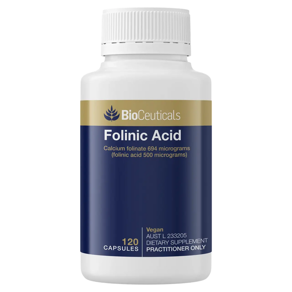 BioCeuticals Folinic Acid Activated Vitamin B9 Calcium 120 Capsules