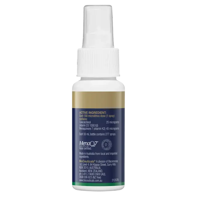 BioCeuticals D3 + K2 Spray Oral Liquid 50mL