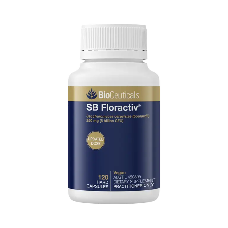 BioCeuticals SB Floractiv 120 Capsules supports healthy digestive system function