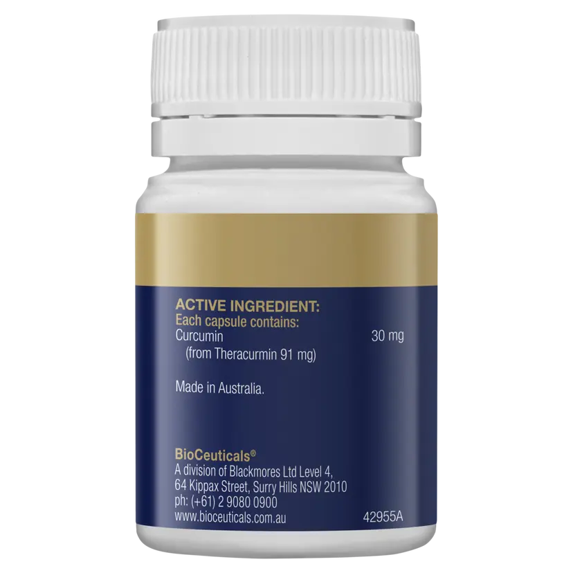BioCeuticals Theracurmin BioActive 30 Capsules Highly Bioavailable Curcumin