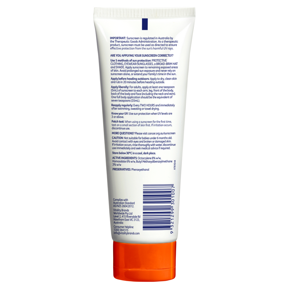 Cancer Council Everyday Sunscreen SPF 50 Tube 110ml