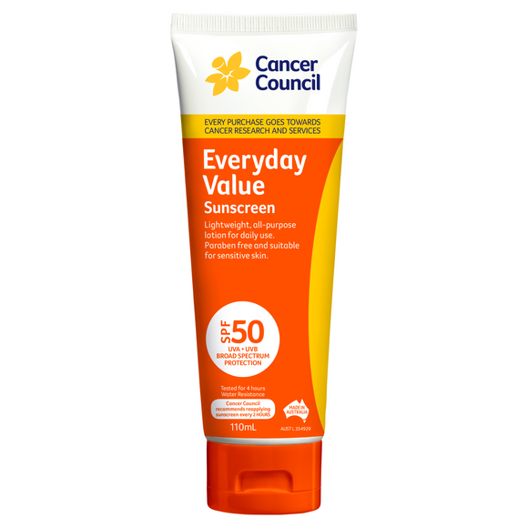 Cancer Council Everyday Sunscreen SPF 50 Tube 110ml