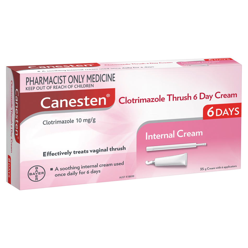 Canesten 6 Day Thrush Treatment Internal Soothing Cream 35g