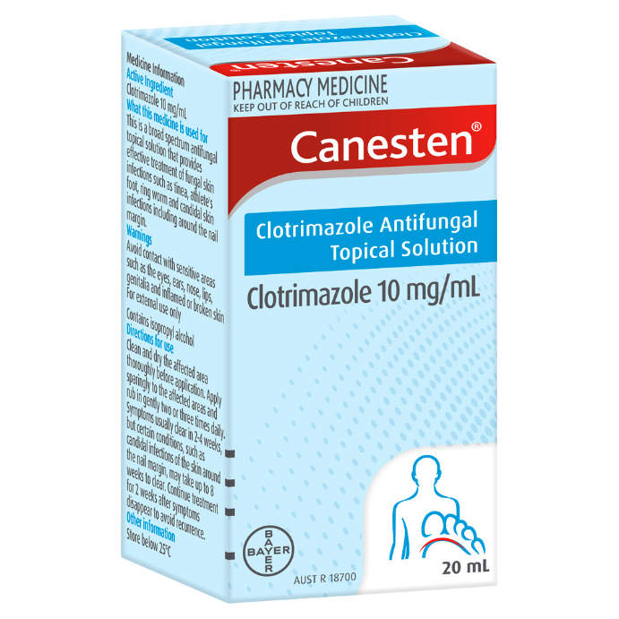 Canesten Clotrimazole Antifungal Broad Spectru,m Topical Solution 20ml