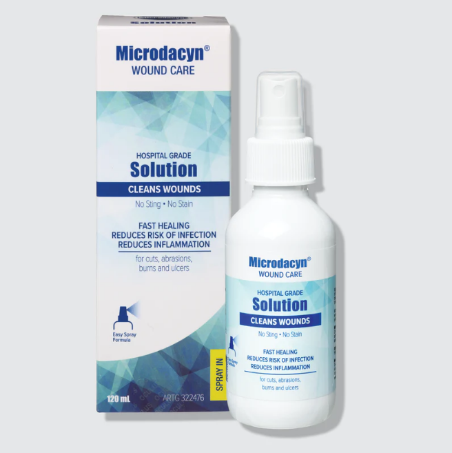 Microdacyn Wound Care Solution 120mL Cleans & Reduces Inflammation ...
