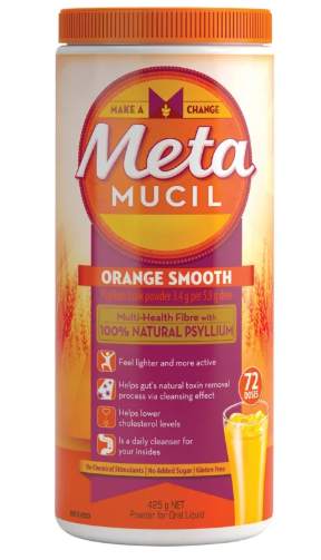 Metamucil Fibre Supplement Orange Smooth 72 Doses