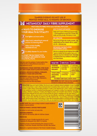 Metamucil Smooth Powder Orange 114 Dose