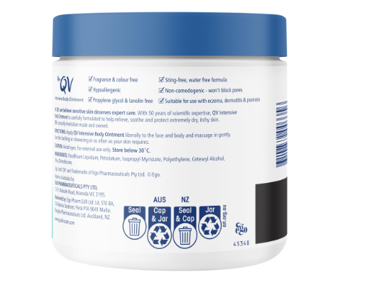 Ego QV Intensive Body Ointment 450g Extremely Dry Skin