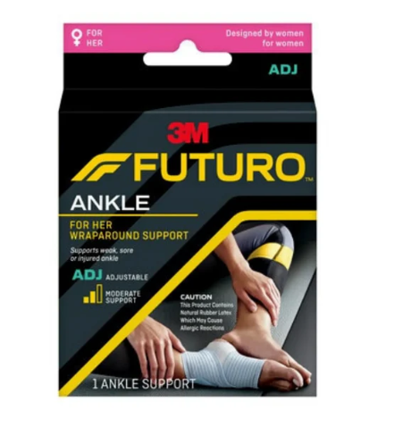 3M Futuro For Her Wrap Around Slim Ankle Support Small Medium Compression
