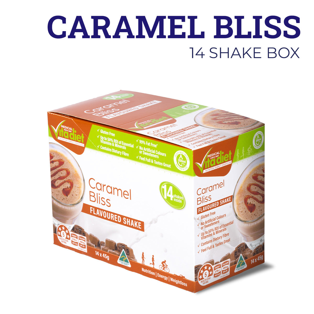 VITA DIET Caramel Shake 14 Pack