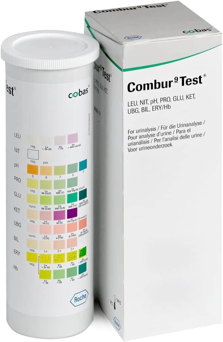 Combur 9 Urinalysis Screening Test 50 Strips
