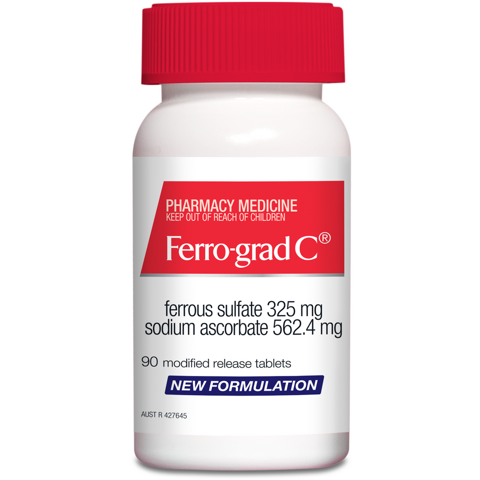 Ferro-Grad C Iron & Vitamin C 90 Tablets - Treatment of Tiredness & Fatigue