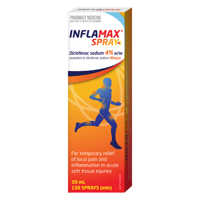 Inflamax Diclofenac 4% Spray – 130 Sprays, 30ml