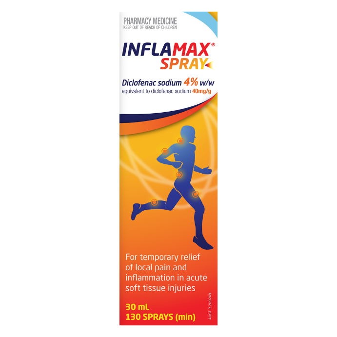 Inflamax Diclofenac 4% Spray – 130 Sprays, 30ml
