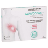 Nervoderm Medicated with 5%  Lidocaine Dermal Patch - 5 Patches