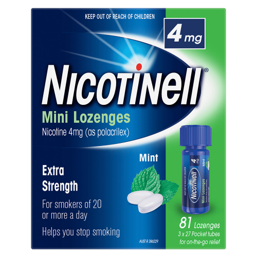 Nicotinell Mini Lozenges 4mg Extra Strength 81 Lozenges