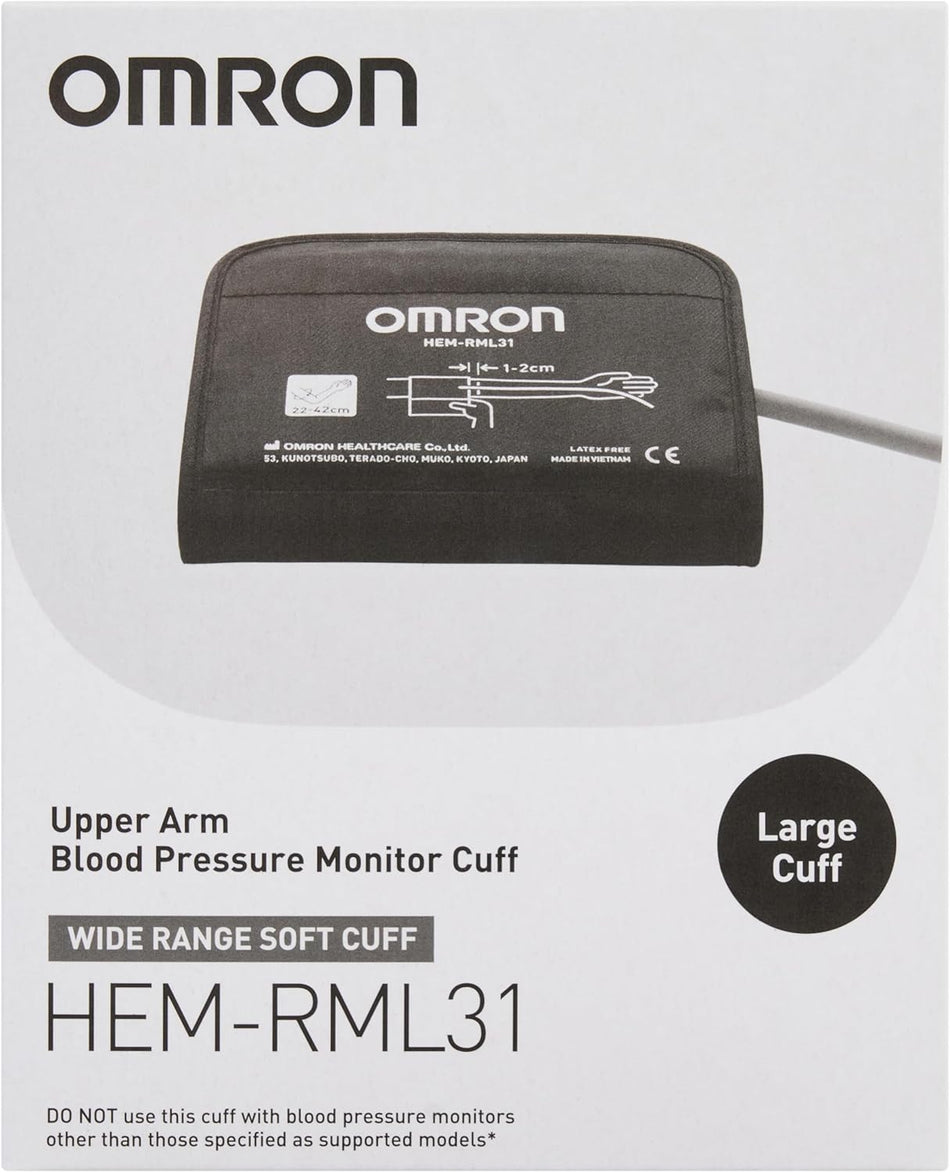 Blood Pressure Monitor Cuff Large 22-42 CM for Omron Devices
