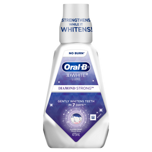 Oral-B 3D White Luxe Diamond Strong Rinse Clean Mint 473mL