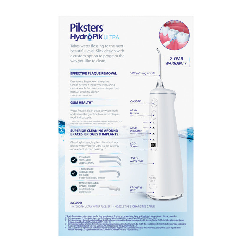 Piksters HydroPik Ultra Water Flosser White