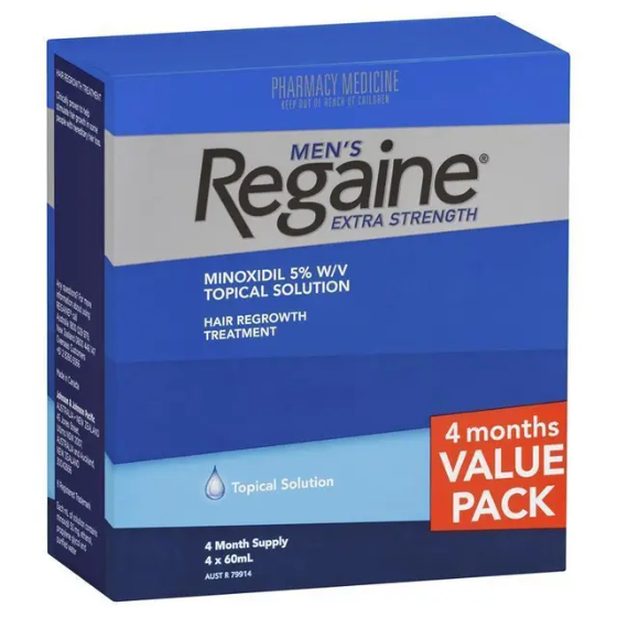 Regaine Men’s Hair Extra Strength Regrowth Treatment Foam For 4 Month Value Pack 60g