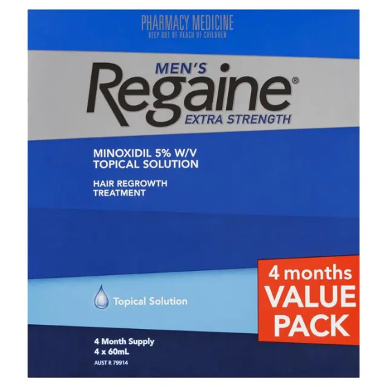 Regaine Men’s Hair Extra Strength Regrowth Treatment Foam For 4 Month Value Pack 60g