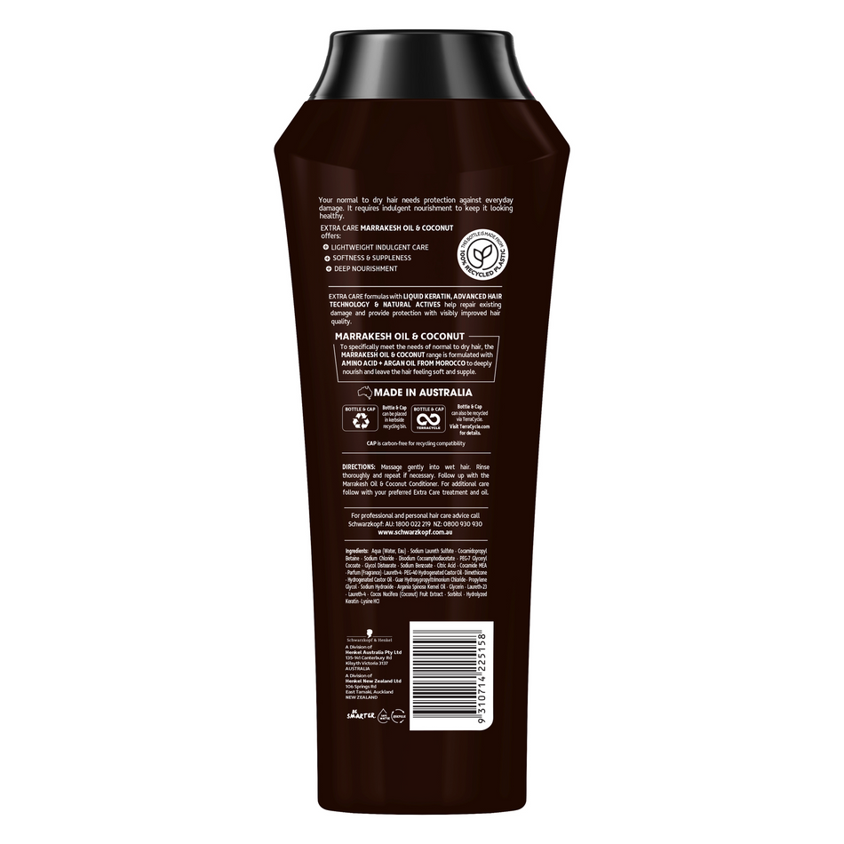 Schwarzkopf Extra Care Marrakesh Oil & Coconut Milk Shampoo 400ml