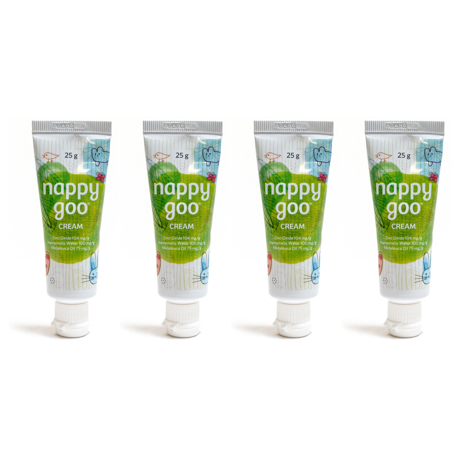 4 x Nappy Goo Cream 25g Travel Size Value Pack Royal Children's Hospital