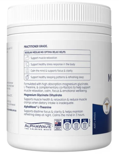 MEDLAB Mg OPTIMA RELAX Lemon Lime 300G Relaxation During Stress