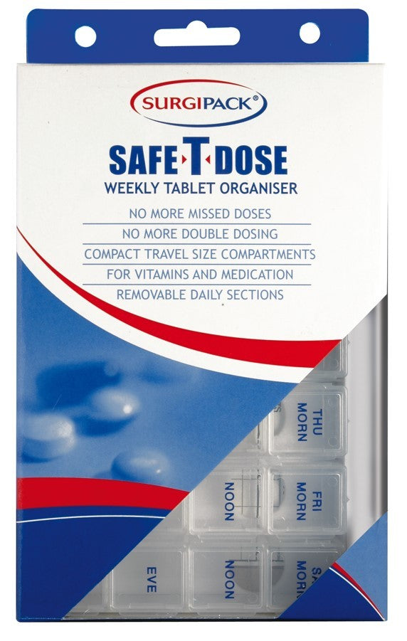 Surgipack 6472 Safe-T-Dose 1 Week Medication Organiser Small