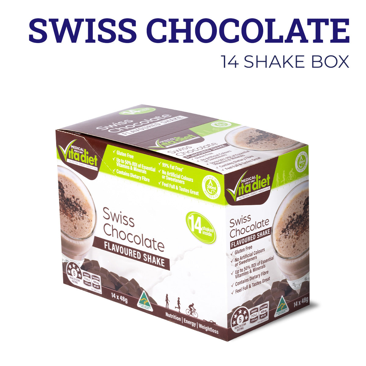 VITA DIET Swiss Chocolate Shake 14 Pack