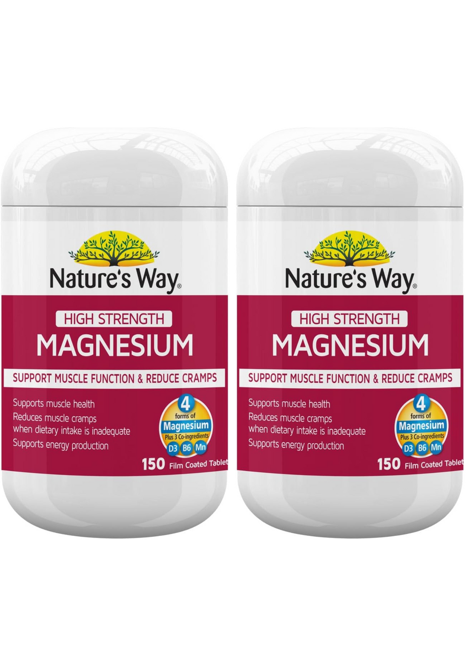 Nature's Way Magnesium Magnesium + Turmeric 150 Tablets