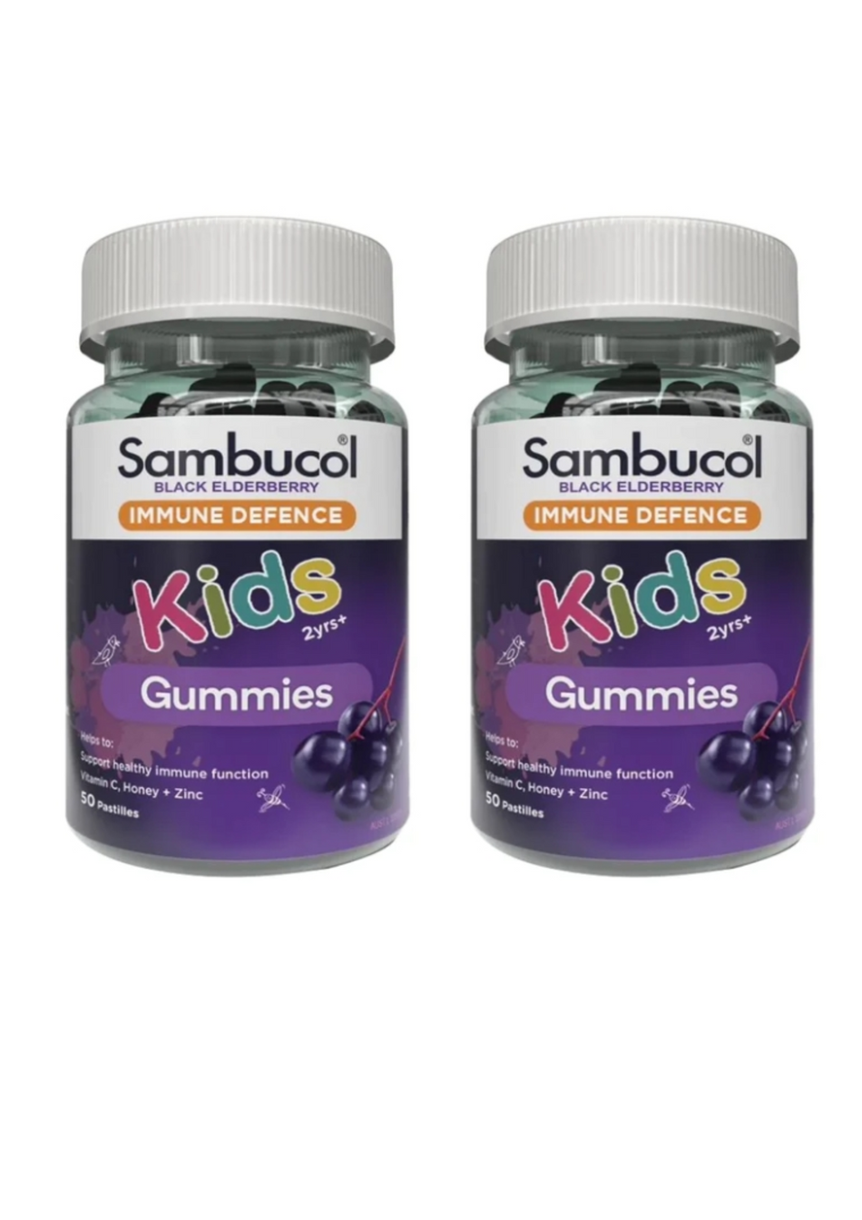 Sambucol Immune Defence Gummies for kids 50 Pack