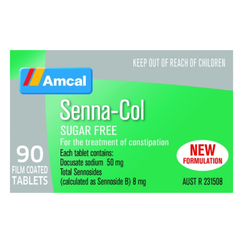 Amcal Senna Col Sugar Free Laxative 90 Tablets