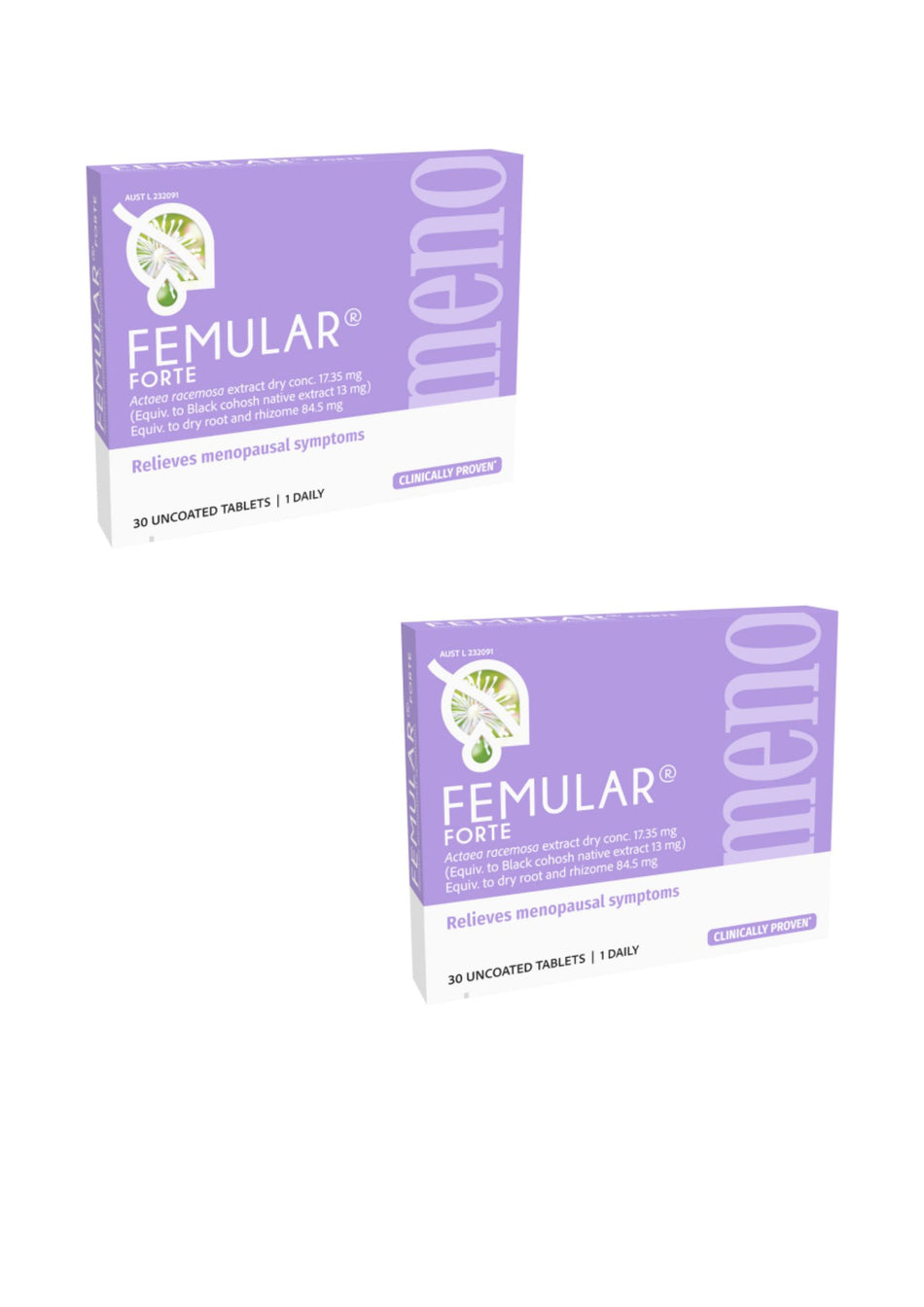 2x Flordis Femular Forte 30 Tablets