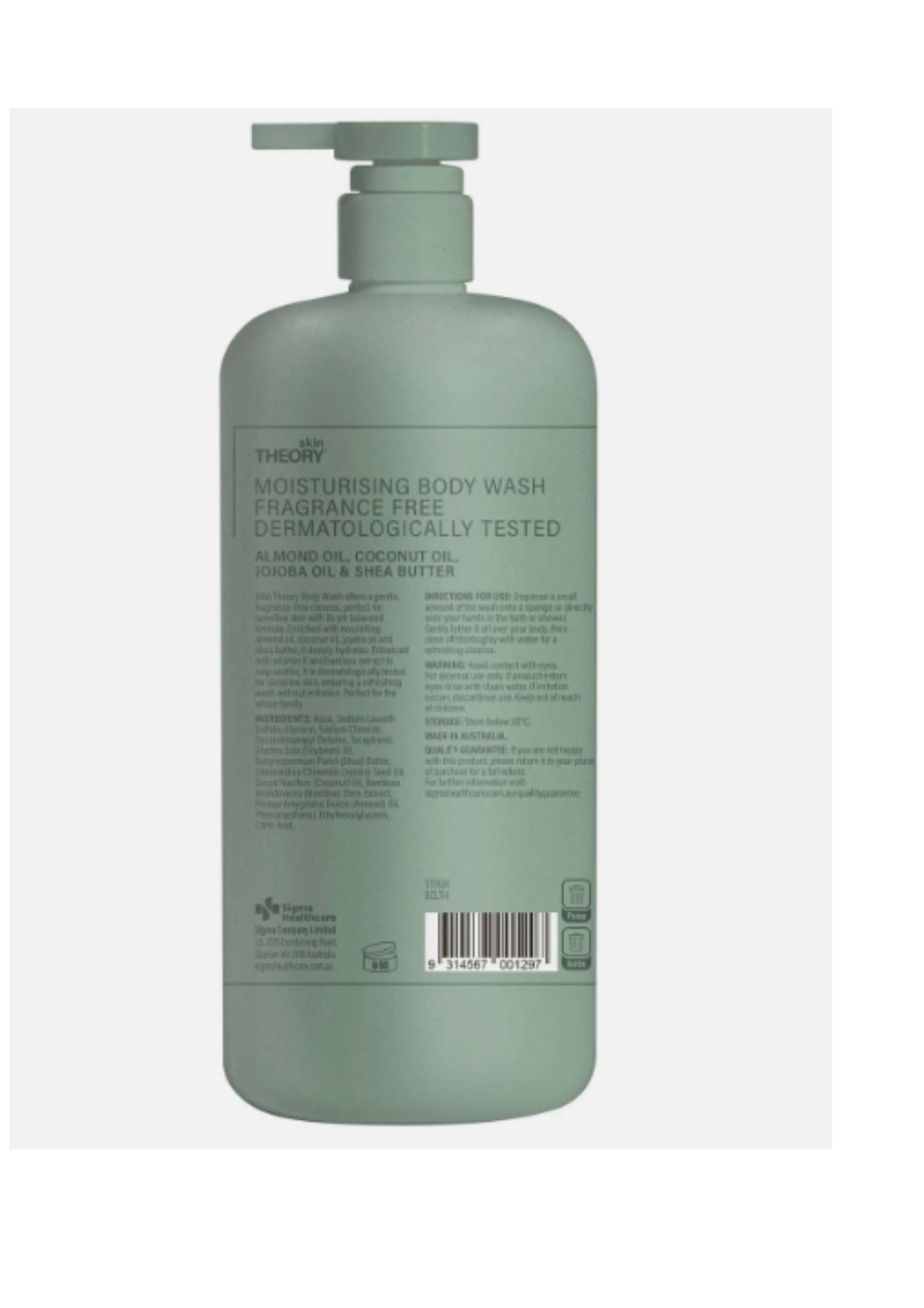 SKIN THEORY BODY LOTION FRAGRANCE FREE 1000ML