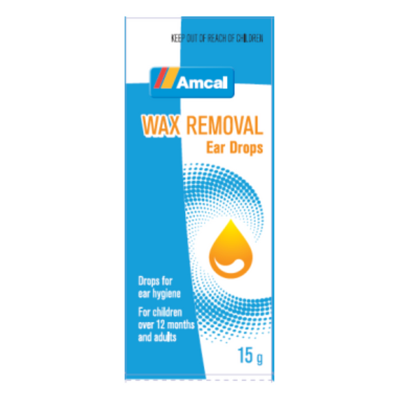 Amcal Wax Removal Ear Drops 15 g