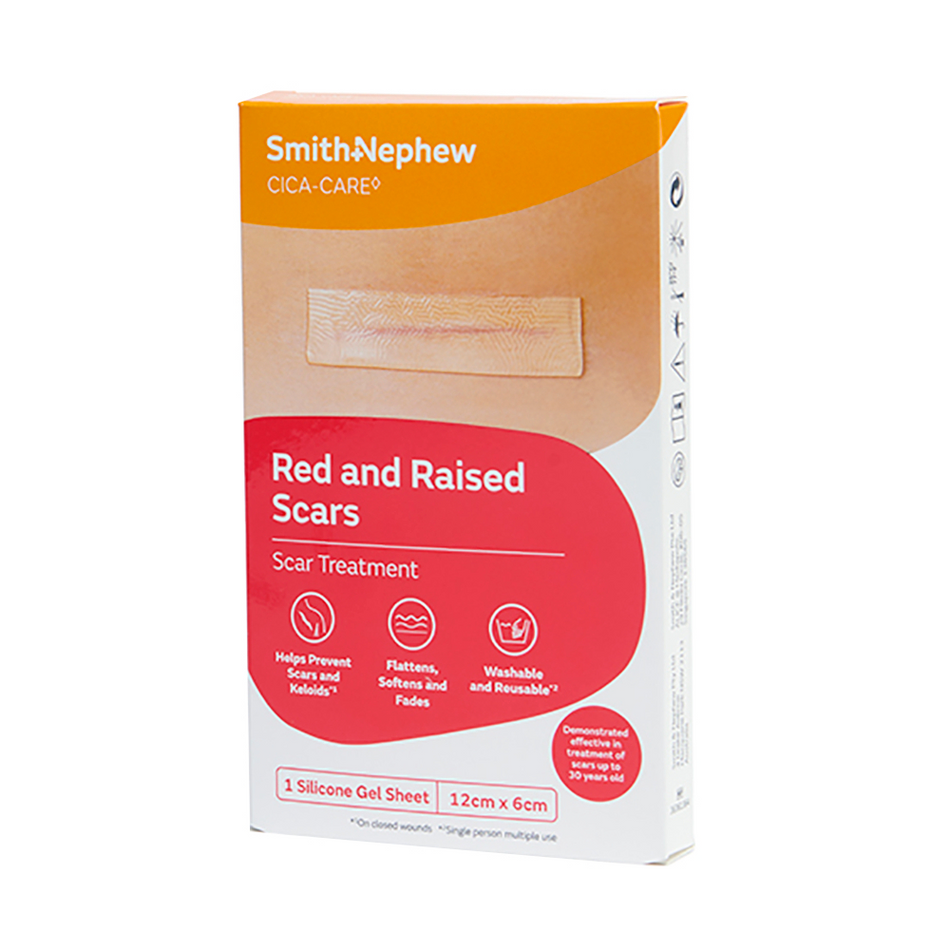 Smith & Nephew Cica-Care Self-Adhesive Silicone Gel Scar Treatment Sheet 6cm x 12cm