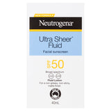 Neutrogena Ultra Sheer Fluid Face Sunscreen SPF 50 40mL