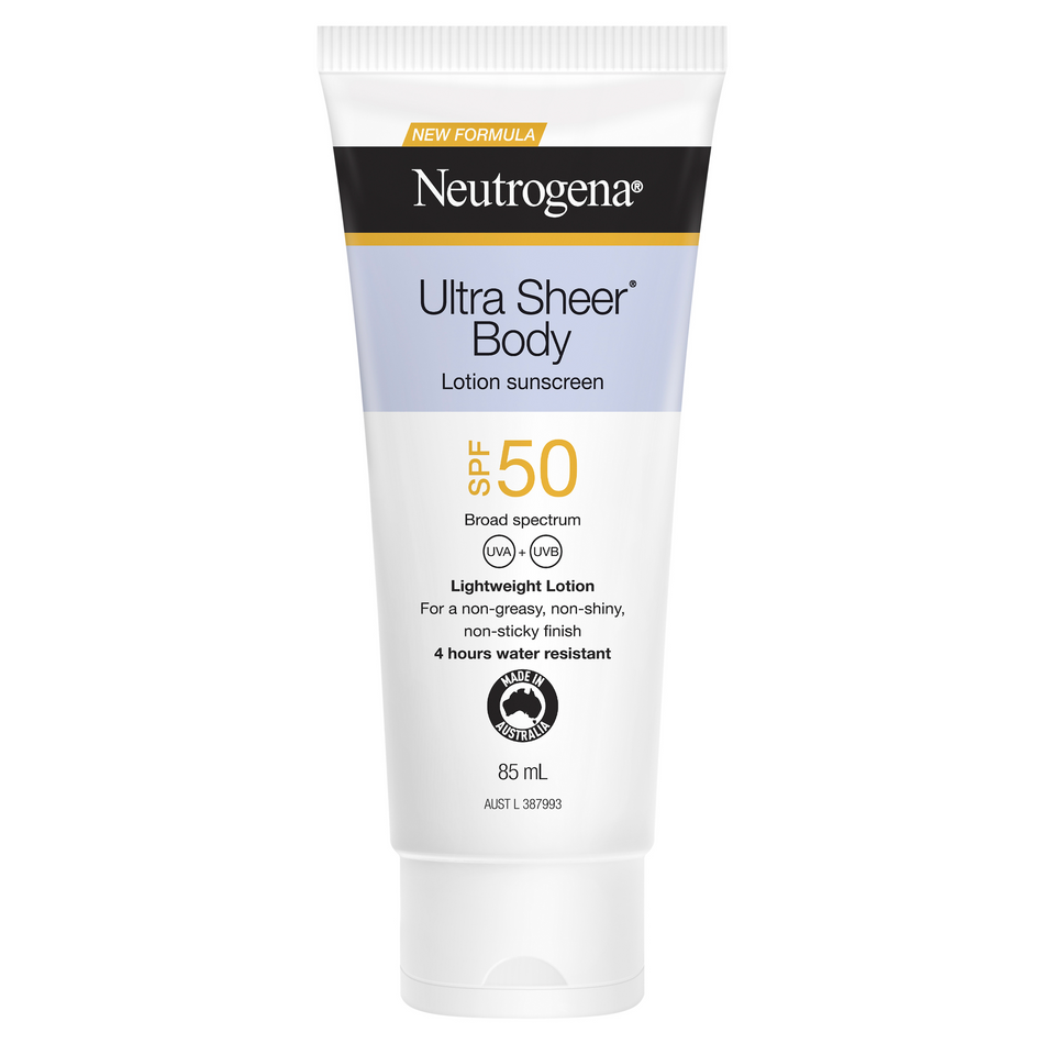 Neutrogena Ultra Sheer Body Lotion Sunscreen SPF 50+ 85mL