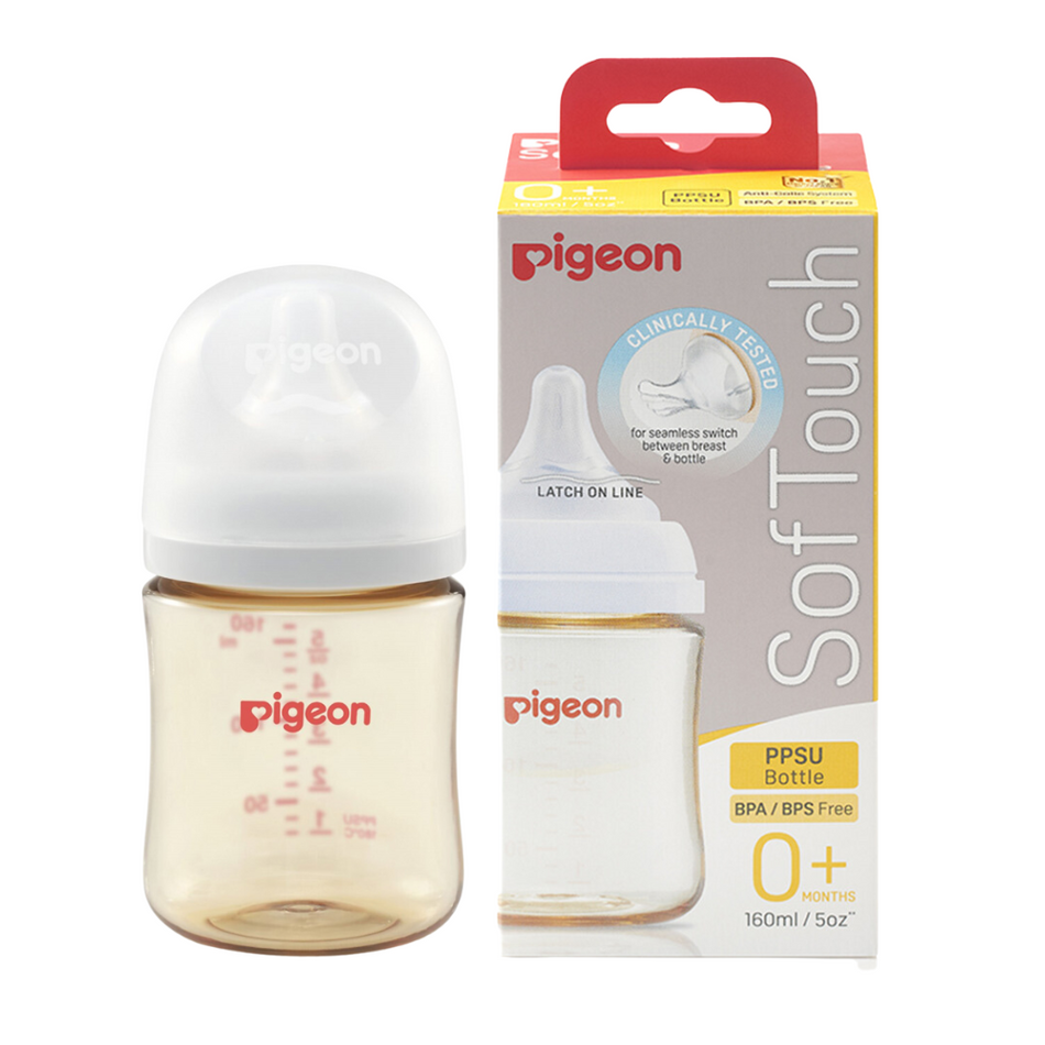 Pigeon Softouch Peristaltic Plus Wide Neck Bottle 160ml