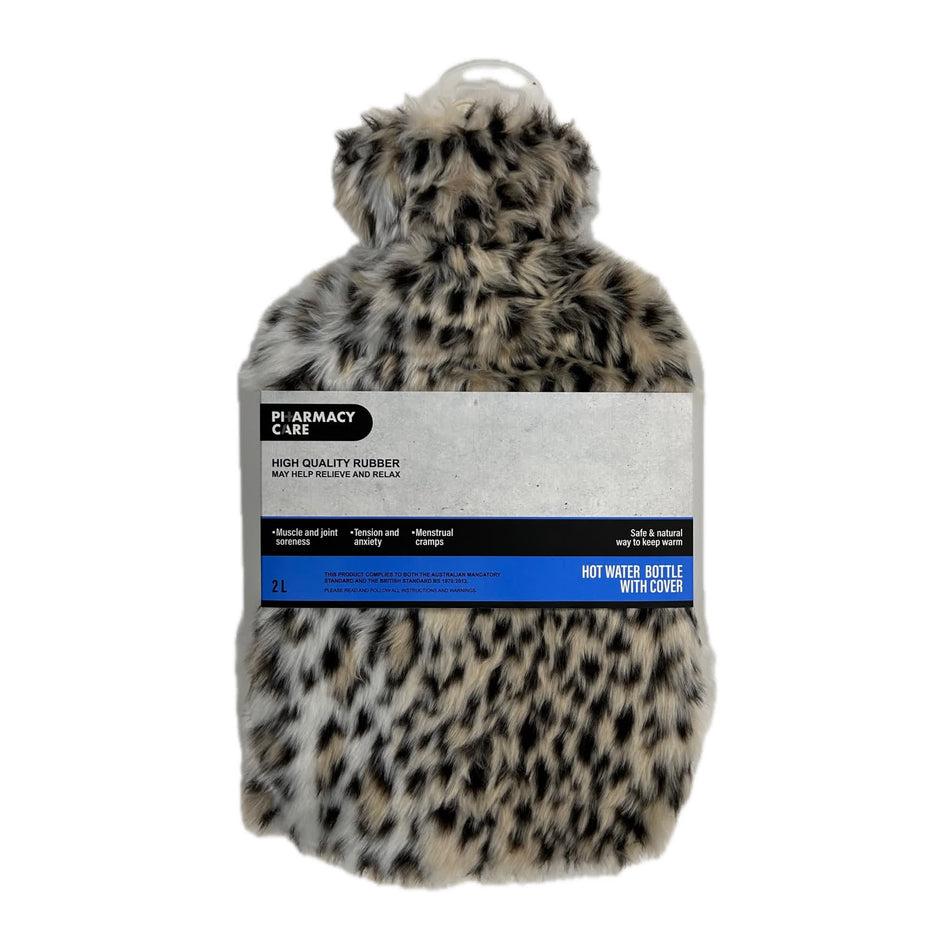 Pharmacy Care Hot Water Bttle 2Lt Leopard
