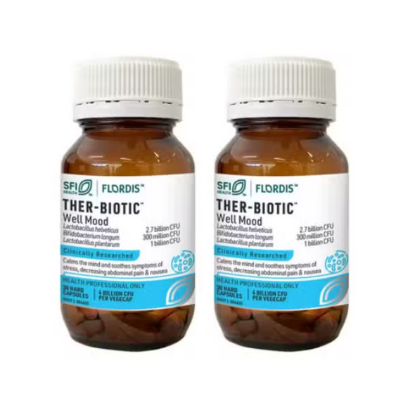 2x Flordis Ther-Biotic Well Mood 30 Capsules