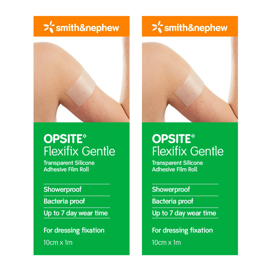 2x Smith & Nephew Opsite Flexifix Gentle 10cm x 1m roll