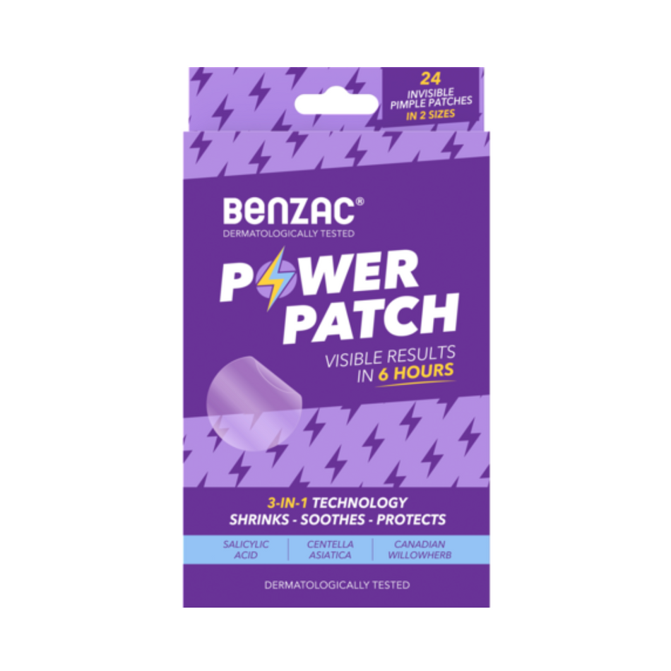 2x Benzac 3 in 1 Power Patch 24 pack