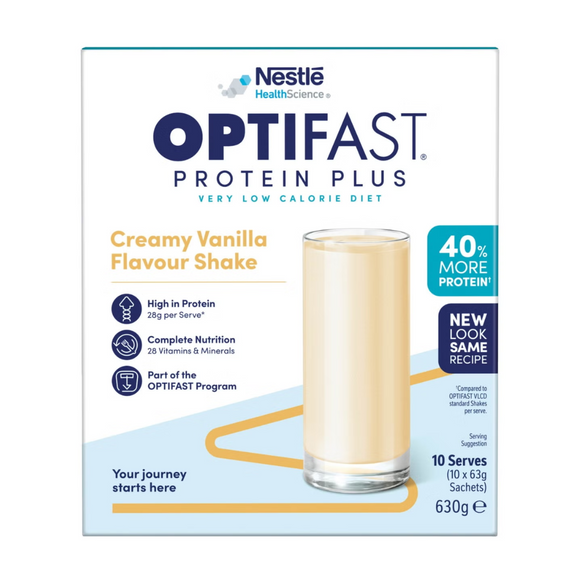 Optifast ProteinPlus Vanilla Flavour Shake Sachet 10x63g