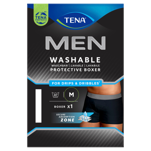 Tena Men Washable Protective Boxer For Drips & Dribbles Size Medium - 1 x Boxer