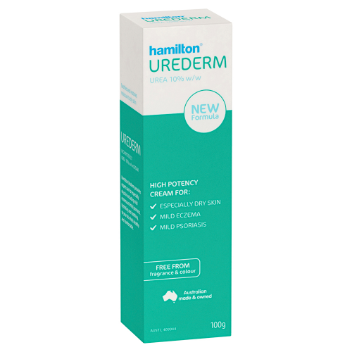 Hamilton Urederm Cream Urea 10% 100g | Eczema, Psoriasis & Dry Skin Relief